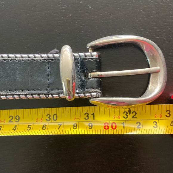 The Limited Black and Silver Belt w Silver Tip Sz Small - Picture 1 of 4